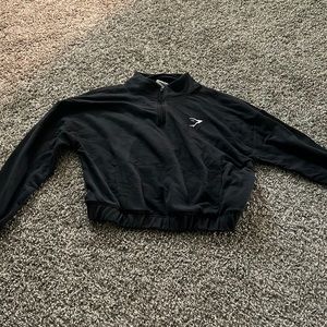 Black gymshark half zip